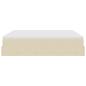 Preview: Ottoman-Bett mit Matratze Creme 160x200 cm Stoff