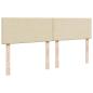 Preview: Ottoman-Bett mit Matratze Creme 160x200 cm Stoff