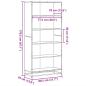 Preview: Bücherregal Räuchereiche 80,5x35x170,5 cm Holzwerkstoff