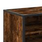 Preview: TV-Schrank Räuchereiche 80x34,5x40 cm Holzwerkstoff und Metall