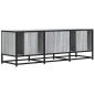 Preview: TV-Schrank Grau Sonoma 120x35x41 cm Holzwerkstoff und Metall
