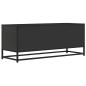 Preview: TV-Schrank Schwarz 100x34,5x40 cm Holzwerkstoff und Metall