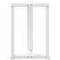 Preview: Esstischbeine T-Form 2 Stk. Weiß 50x35x(72-73) cm Stahl