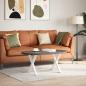 Preview: Couchtischbeine X-Form 2 Stk. Weiß 60x(42-43) cm Stahl