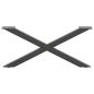 Preview: Couchtischbeine X-Form 2 Stk. Anthrazit 70x(30-31) cm Stahl