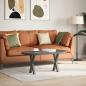 Preview: ARDEBO.de - Couchtischbeine X-Form 2 Stk. Anthrazit 28x(42-43) cm Stahl
