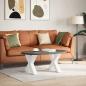 Preview: Couchtischbeine X-Form 2 Stk. Weiß 50x(42-43) cm Stahl