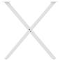Preview: Esstischbeine X-Form 2 Stk. Weiß 70x(72-73) cm Stahl