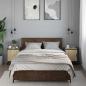 Preview: Nachttische 2 Stk. Sonoma-Eiche 40x31x50cm Holzwerkstoff Metall