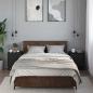 Preview: Nachttische 2 Stk. Schwarz 40x31x50 cm Holzwerkstoff und Metall