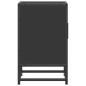 Preview: Nachttische 2 Stk. Schwarz 40x31x50 cm Holzwerkstoff und Metall