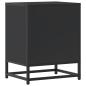 Preview: Nachttische 2 Stk. Schwarz 40x31x50 cm Holzwerkstoff und Metall