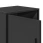 Preview: Nachttische 2 Stk. Schwarz 40x31x50 cm Holzwerkstoff und Metall
