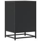 Preview: Nachttisch Schwarz 40x34,5x60 cm Holzwerkstoff und Metall
