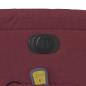 Preview: Massagesessel Elektrisch Weinrot Stoff