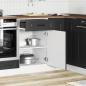 Preview: Küchenunterschrank Kalmar Schwarz Holzwerkstoff
