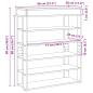 Preview: Schuhregal Sonoma-Eiche 80x30x98 cm Holzwerkstoff