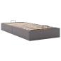 Preview: Ottoman-Bett ohne Matratze Grau 100x200 cm Kunstleder