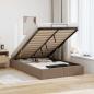 Preview: ARDEBO.de - Ottoman-Bett ohne Matratze Cappucino 120x190cm Kunstleder