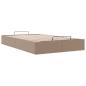 Preview: Ottoman-Bett ohne Matratze Cappucino 120x190cm Kunstleder
