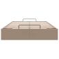 Preview: Ottoman-Bett ohne Matratze Cappucino 120x190cm Kunstleder