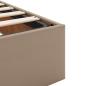 Preview: Ottoman-Bett ohne Matratze Cappucino 120x190cm Kunstleder