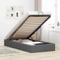 Preview: ARDEBO.de - Ottoman-Bett ohne Matratze Dunkelgrau 80x200 cm Stoff