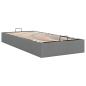 Preview: Ottoman-Bett ohne Matratze Dunkelgrau 80x200 cm Stoff
