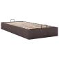 Preview: Ottoman-Bett ohne Matratze Dunkelbraun 90x190 cm Stoff