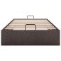 Preview: Ottoman-Bett ohne Matratze Dunkelbraun 90x190 cm Stoff