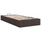 Preview: Ottoman-Bett ohne Matratze Dunkelbraun 90x190 cm Stoff