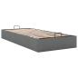 Preview: Ottoman-Bett ohne Matratze Dunkelgrau 100x200 cm Stoff