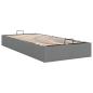 Preview: Ottoman-Bett ohne Matratze Dunkelgrau 100x200 cm Stoff