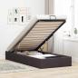 Preview: ARDEBO.de - Ottoman-Bett ohne Matratze Dunkelbraun 80x200 cm Stoff