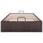 Preview: Ottoman-Bett ohne Matratze Dunkelbraun 80x200 cm Stoff