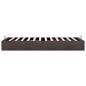 Preview: Ottoman-Bett ohne Matratze Dunkelbraun 80x200 cm Stoff