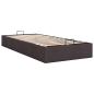 Preview: Ottoman-Bett ohne Matratze Dunkelbraun 80x200 cm Stoff