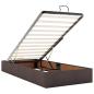 Preview: Ottoman-Bett ohne Matratze Dunkelbraun 80x200 cm Stoff