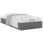 Preview: Ottoman-Bett ohne Matratze Dunkelgrau 90x200 cm Stoff