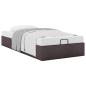 Preview: Ottoman-Bett ohne Matratze Dunkelbraun 100x200 cm Stoff