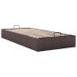 Preview: Ottoman-Bett ohne Matratze Dunkelbraun 100x200 cm Stoff