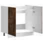 Preview: Spülenunterschrank Kalmar Räuchereiche 80x46x81,5 cm