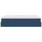 Preview: Ottoman-Bett mit Matratze Blau 120x190 cm Stoff