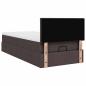 Preview: Ottoman-Bett mit Matratze Dunkelbraun 80x200 cm Stoff