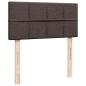 Preview: Ottoman-Bett mit Matratze Dunkelbraun 80x200 cm Stoff
