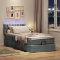 Preview: Ottoman-Bett mit Matratze Dunkelgrau 100x200 cm Stoff
