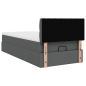 Preview: Ottoman-Bett mit Matratze Dunkelgrau 90x190 cm Stoff