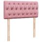 Preview: Ottoman-Bett mit Matratze Rosa 100x200 cm Samt