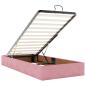 Preview: Ottoman-Bett mit Matratze Rosa 100x200 cm Samt