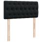 Preview: Ottoman-Bett mit Matratze Schwarz 80x200 cm Samt